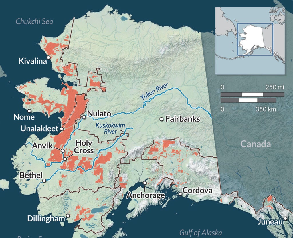 Map of D-1 lands in Alaska (The Pew Charitable Trusts)